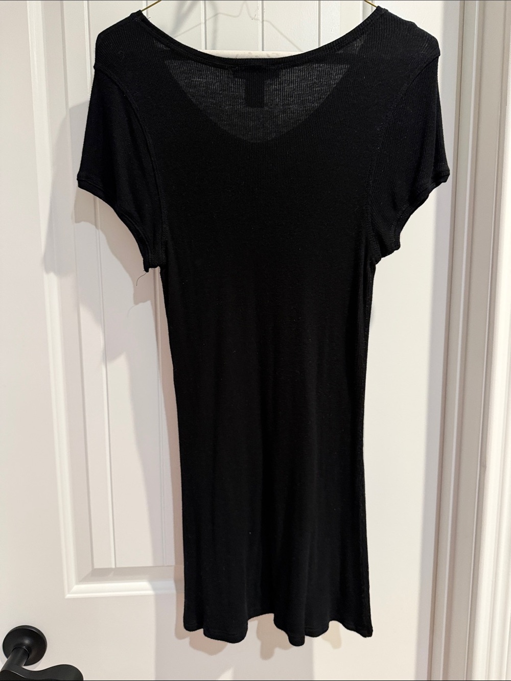 Paraphrase Black V-Neck Short Sleeve Tunic - Picture 3 of 3